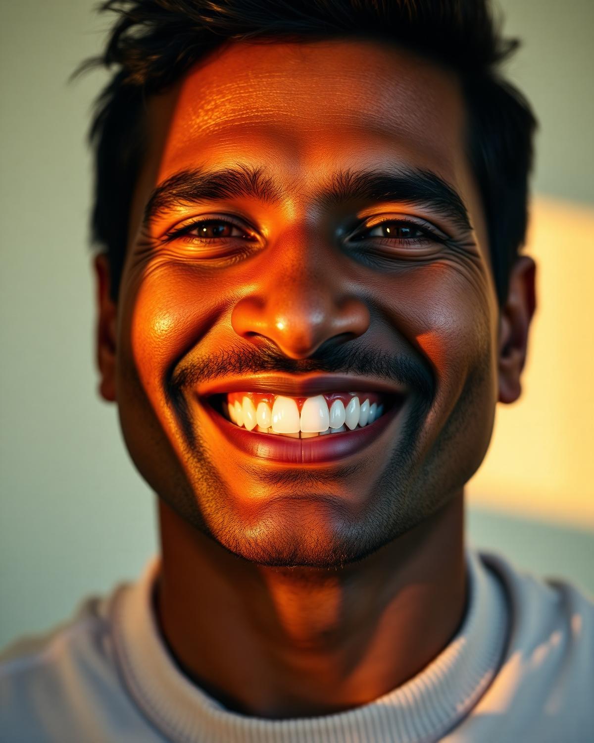 Real patient smile